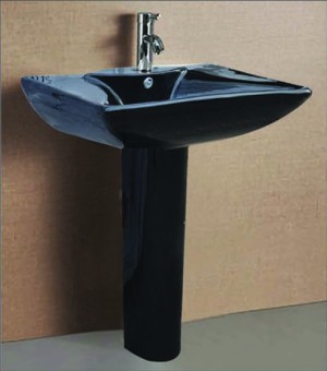 مغسلة بورسلان اسود اوتس صيني 65*53*85سم # LN03101A-65